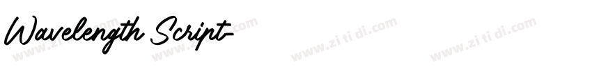 Wavelength Script字体转换